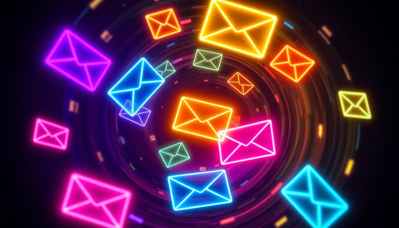 ai email sender concept illustration