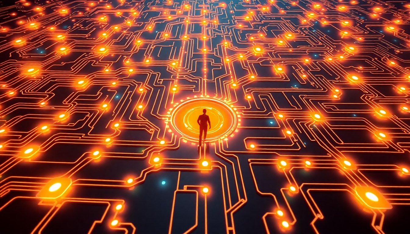 ai lead generation concept illustration