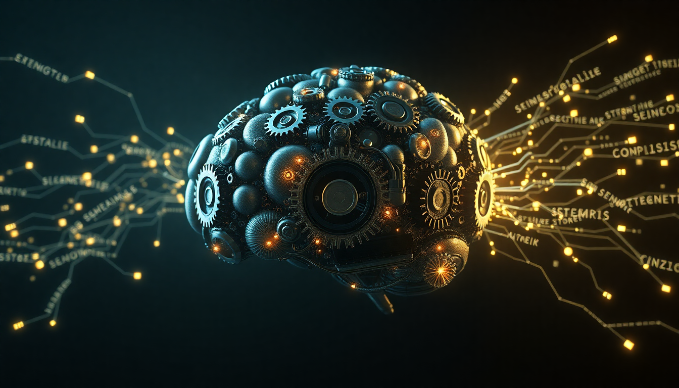 ai writer concept illustration