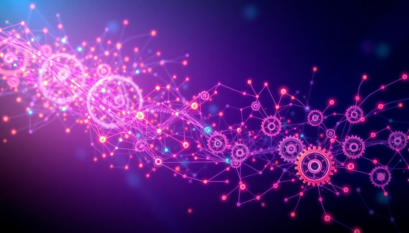 b2b lead generation ai concept illustration