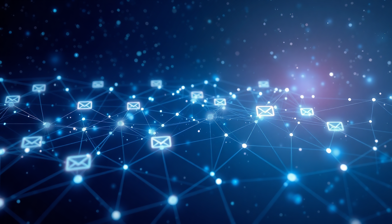 cold email marketing concept illustration