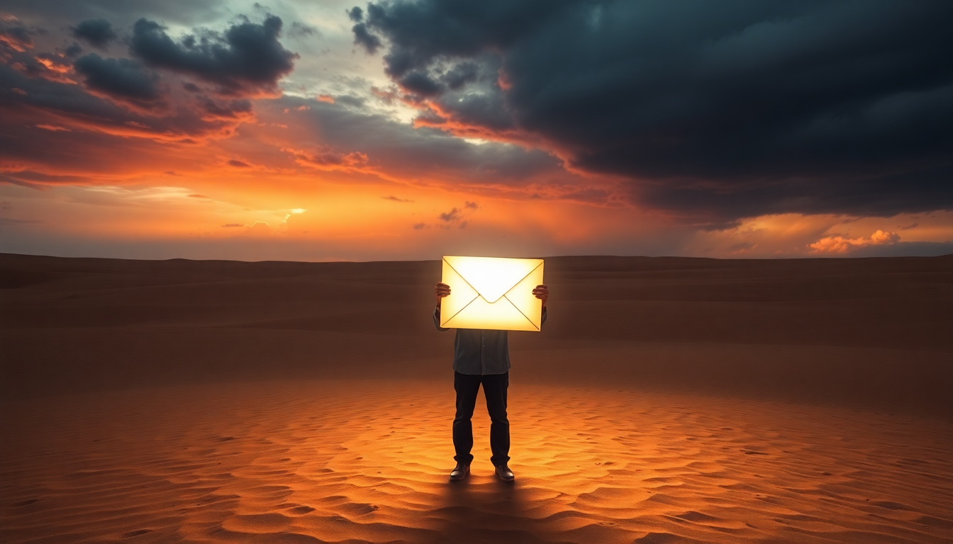 cold email service concept illustration