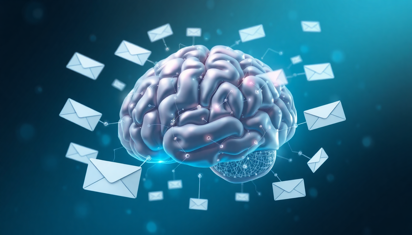 cold email writer concept illustration